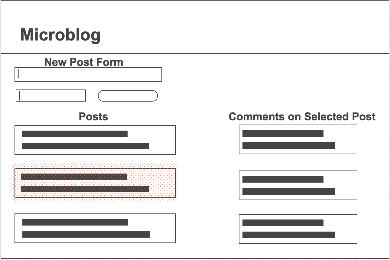 two-column wireframe suggestion